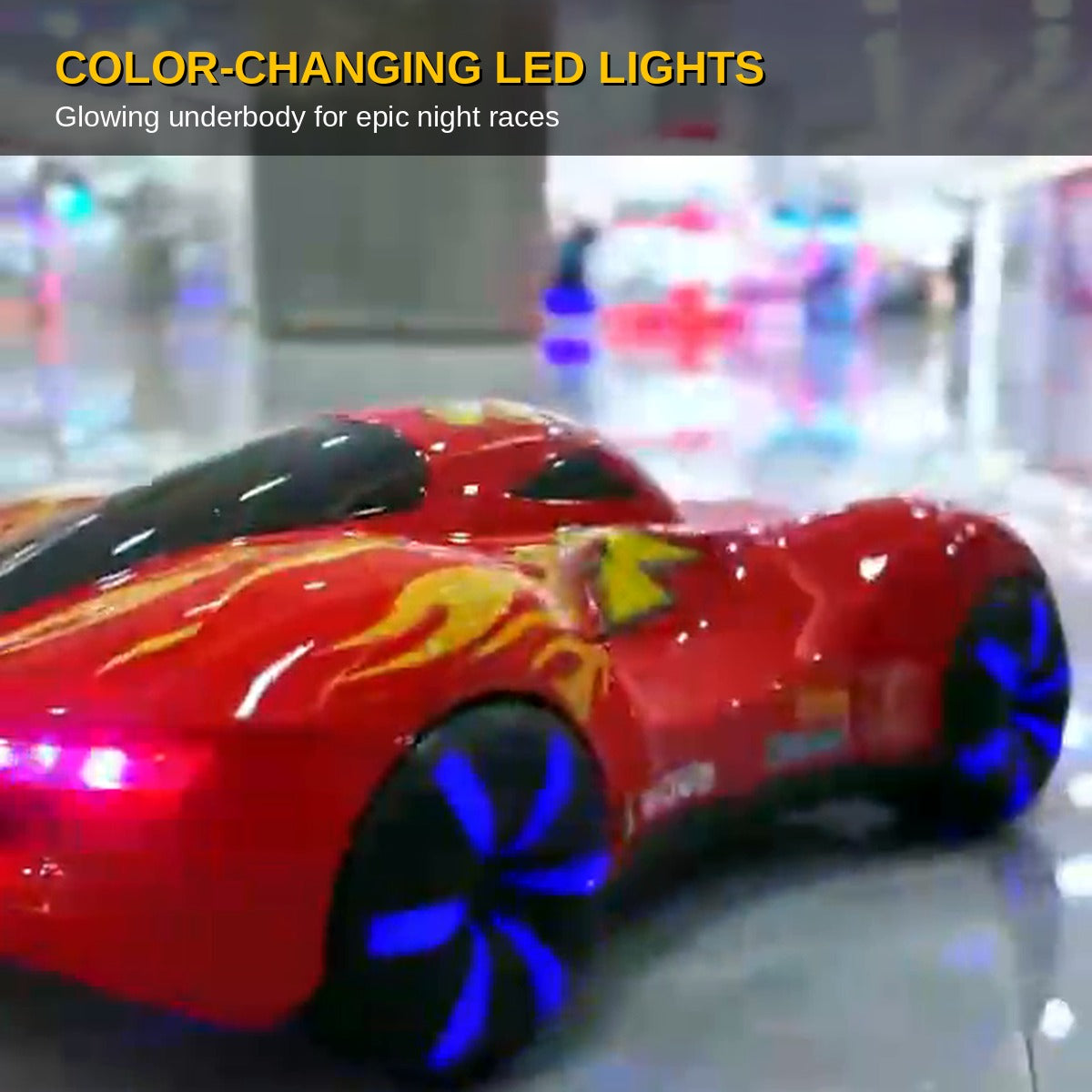 Gesture Control Stunt Racing Car – LED Light-Up RC Toy for Kids