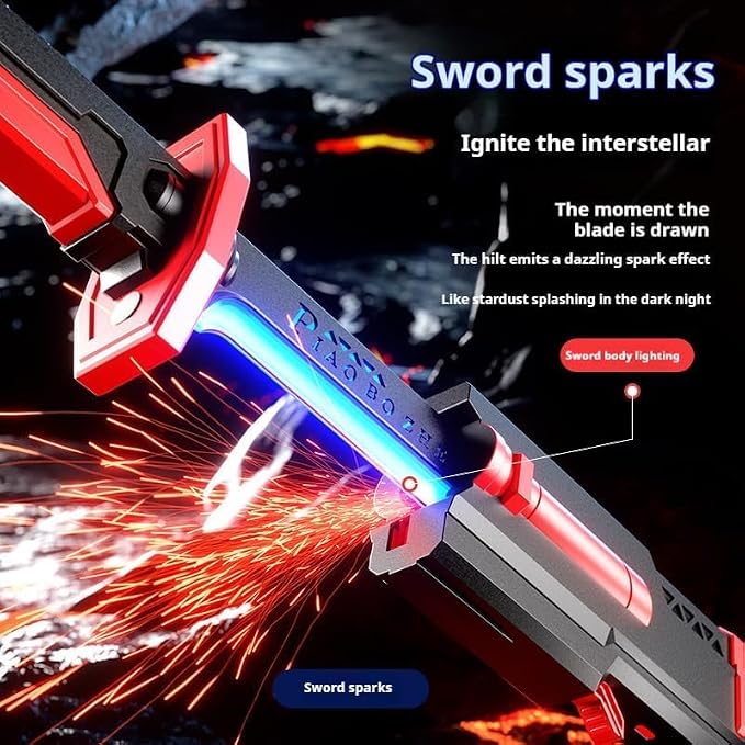 Sparkblade LED Sword with Smoke & Spark Effects – Cosplay Katana Toy