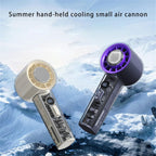 Turbo Jet Handheld Fan – Rechargeable, LED Display, 100 Speed Levels