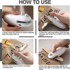 2-in-1 Mini Bag Sealer & Cutter – USB Rechargeable Snack Bag Sealer