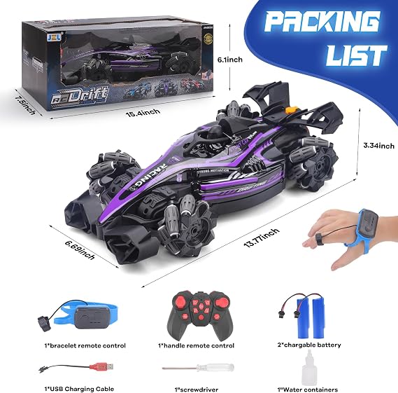 Gesture Sensing 4WD RC Stunt Car  360° Rotating Racing Drift Car with Gesture Control