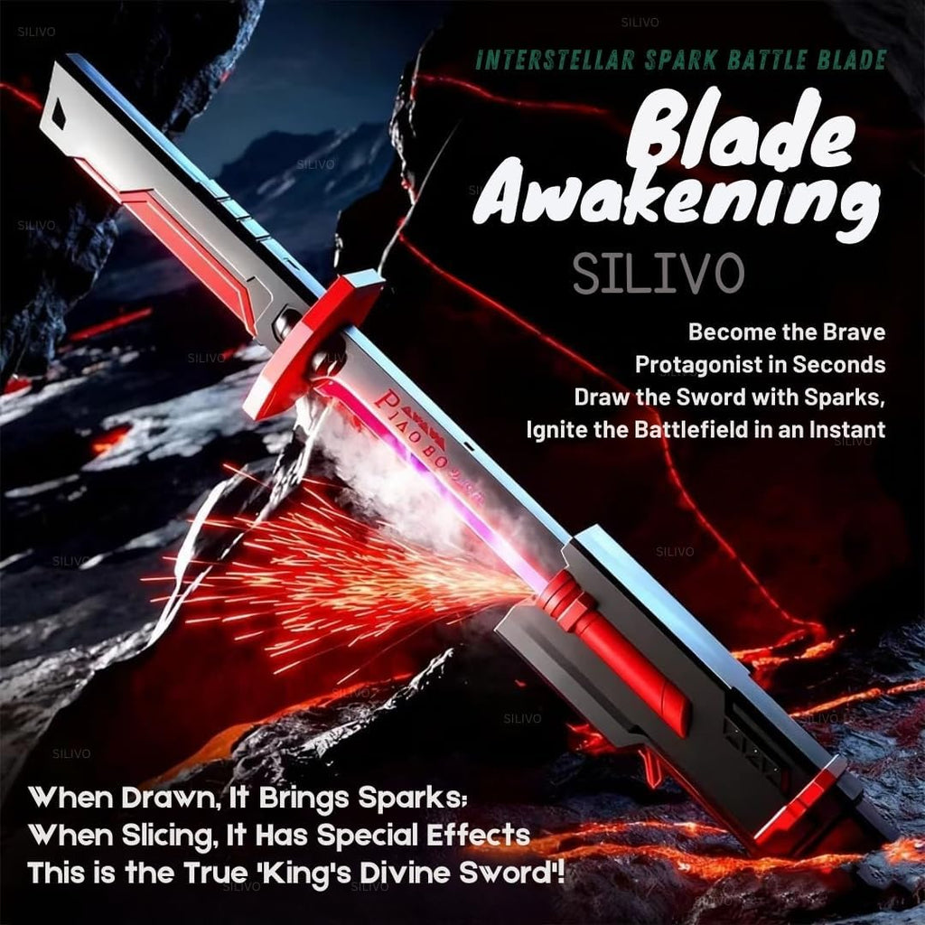Sparkblade LED Sword with Smoke & Spark Effects – Cosplay Katana Toy