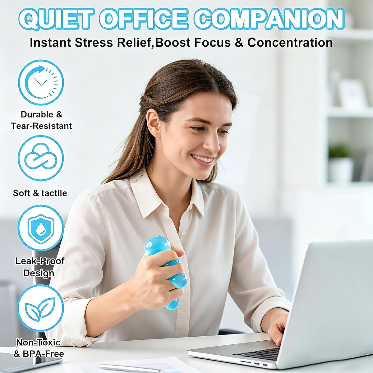 Square Stress Relief Cube – Sensory Fidget Toy for Stress, Focus & Relaxation – Portable, Durable & Non-Toxic