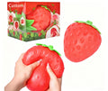 Cute Strawberry Squishy Stress Relief Toy – Soft, Kawaii Squeeze Toy for Kids & Adults – Perfect Desk Deco