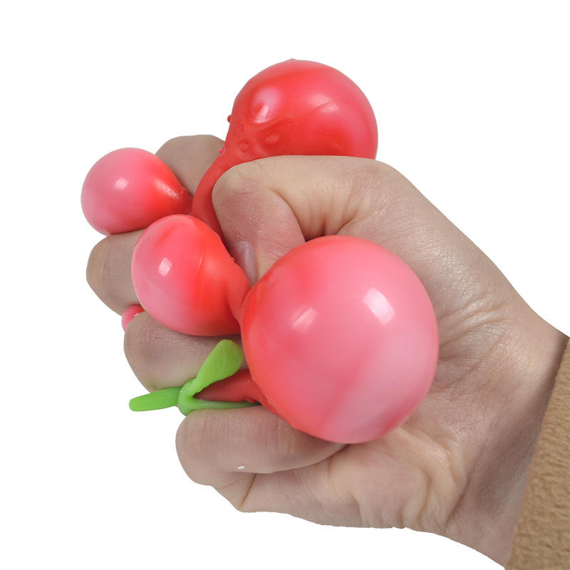 Cute Strawberry Squishy Stress Relief Toy – Soft, Kawaii Squeeze Toy for Kids & Adults – Perfect Desk Deco