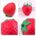 Cute Strawberry Squishy Stress Relief Toy – Soft, Kawaii Squeeze Toy for Kids & Adults – Perfect Desk Deco