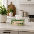 Home Sweet Home" Wooden Tissue Box Holder – Farmhouse Decorative Tissue Dispenser for Bedroom & Living Room
