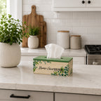 Home Sweet Home" Wooden Tissue Box Holder – Farmhouse Decorative Tissue Dispenser for Bedroom & Living Room