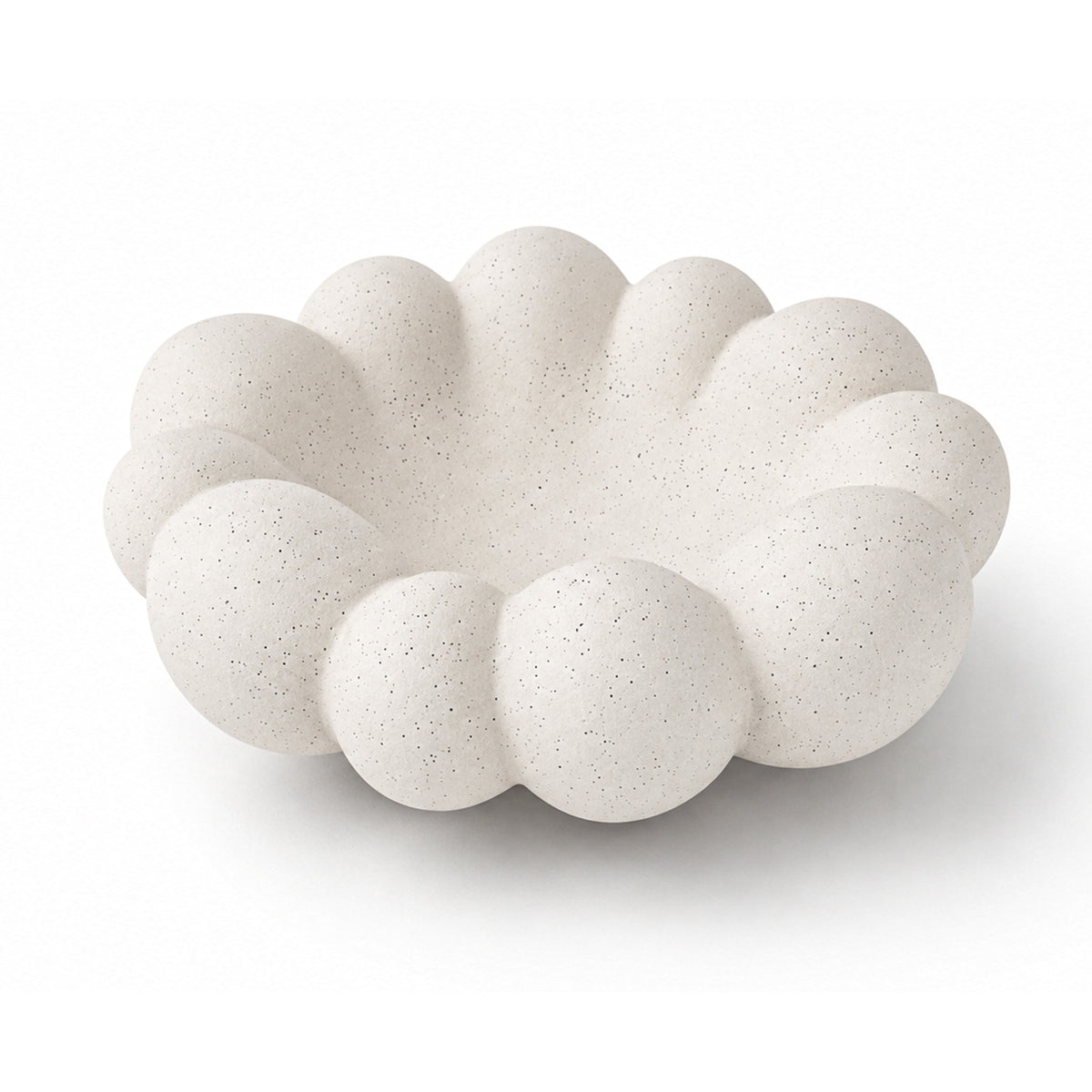 Modern Ceramic Bubble Decorative Tray – Minimalist Jewelry Holder & Desk Organizer (White)