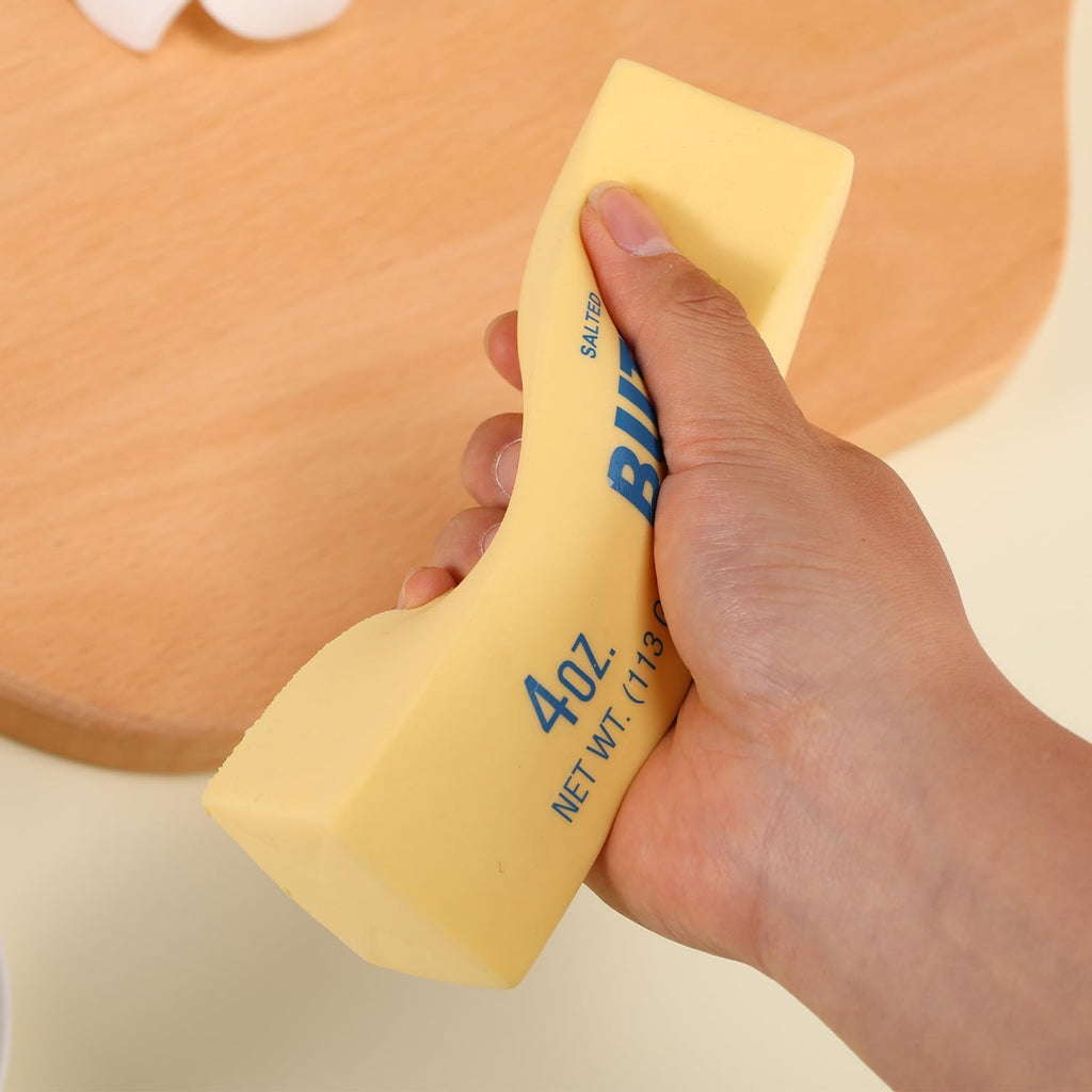 Realistic Butter Stress Toy - Funny Squishy Desk Gadget