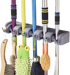 Wall Mounted Broom Holder | Mop & Tool Organizer