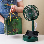 Folding Storage Net Red Fan