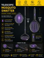 Telescopic Mosquito Swatter Racket
