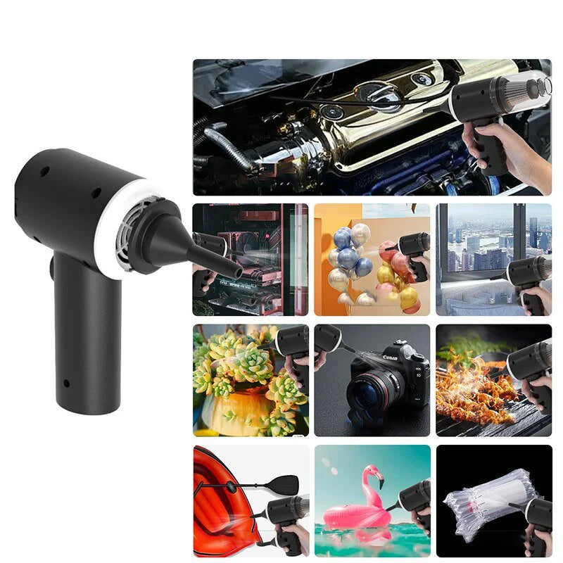 Smart 2-in-1 Vacuum & Blower – Powerful Handheld Cleaner for Car & Home